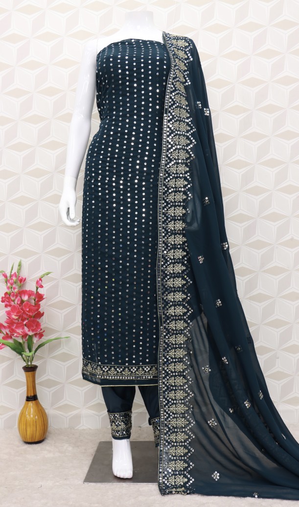 Rama Faux Georgette Pakistani Suit