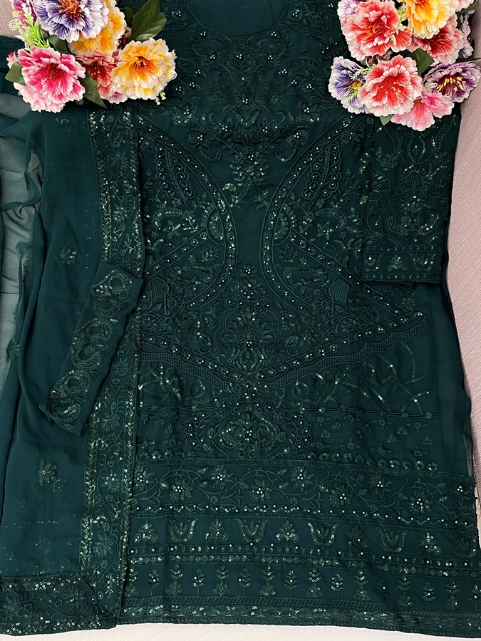  Heavy Embroidery Designer Salwar Kameez