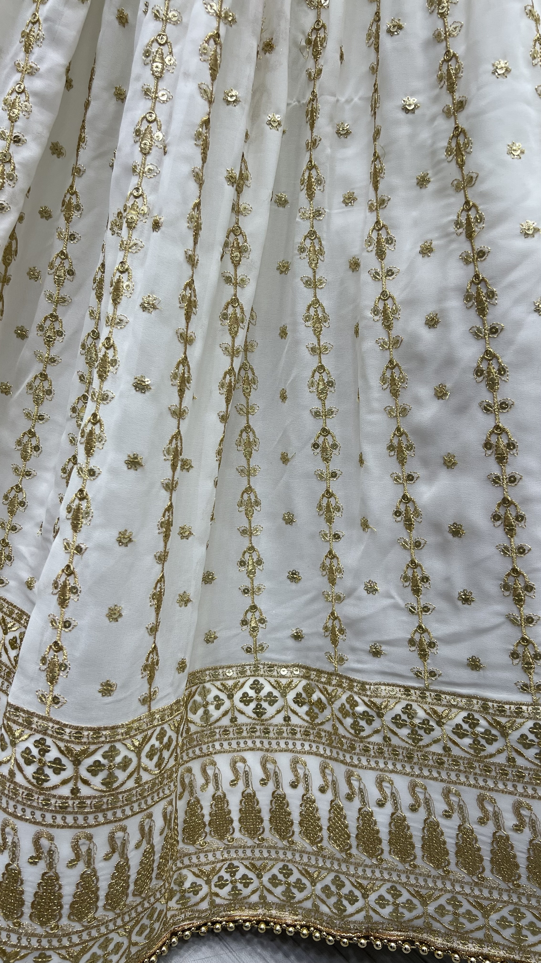 Girlish Wear Georgette Embroidered Lehenga Choli In White