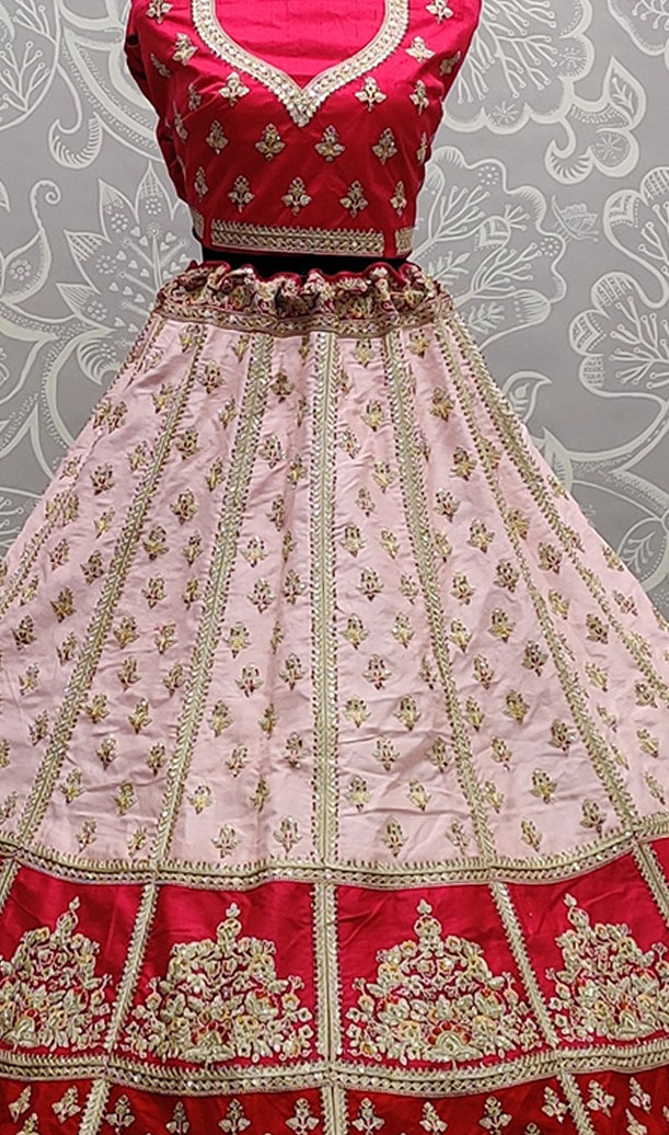  Pink Fabulous Zarkan Lehengacholi 