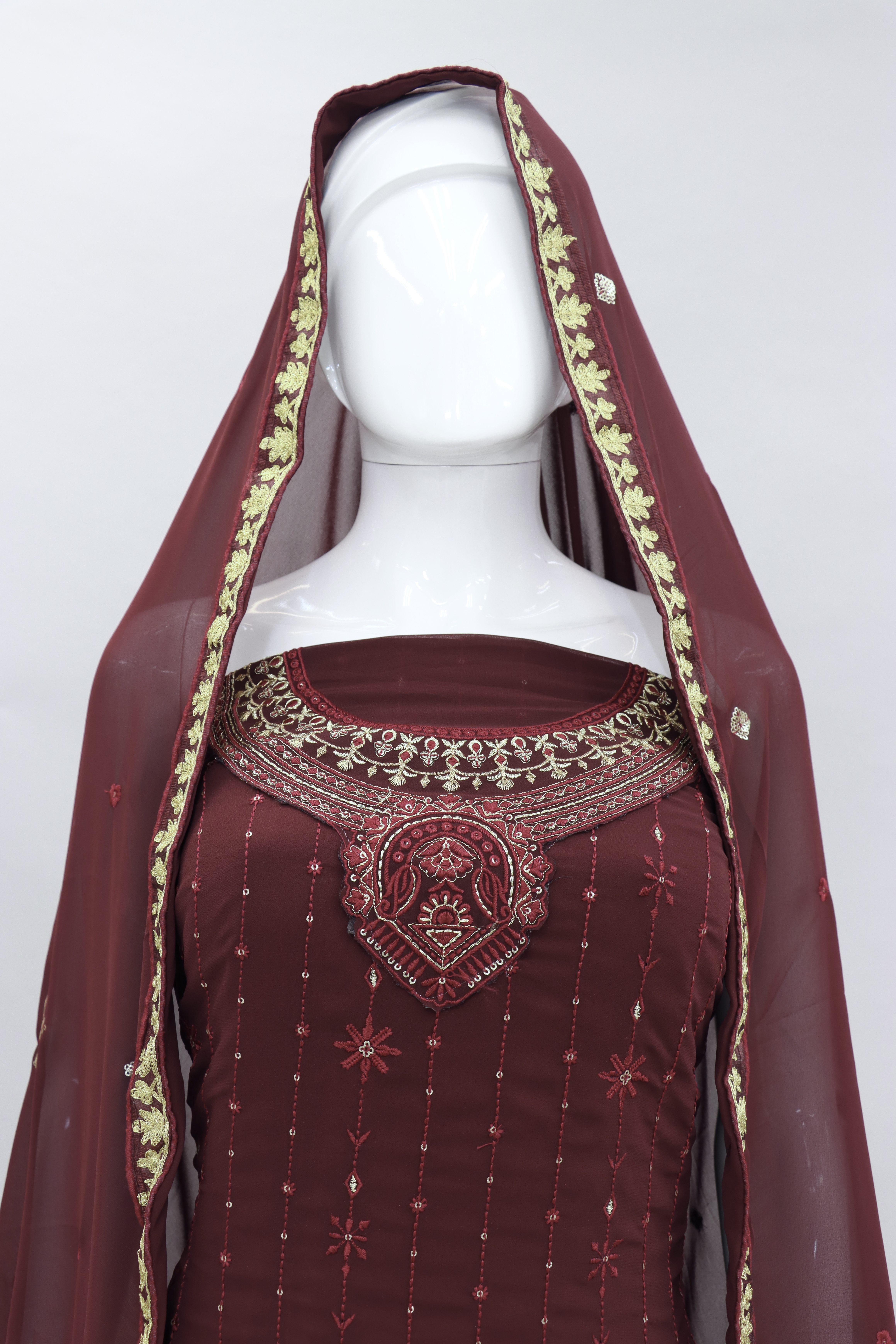 Carmine Maroon Salwar Suit